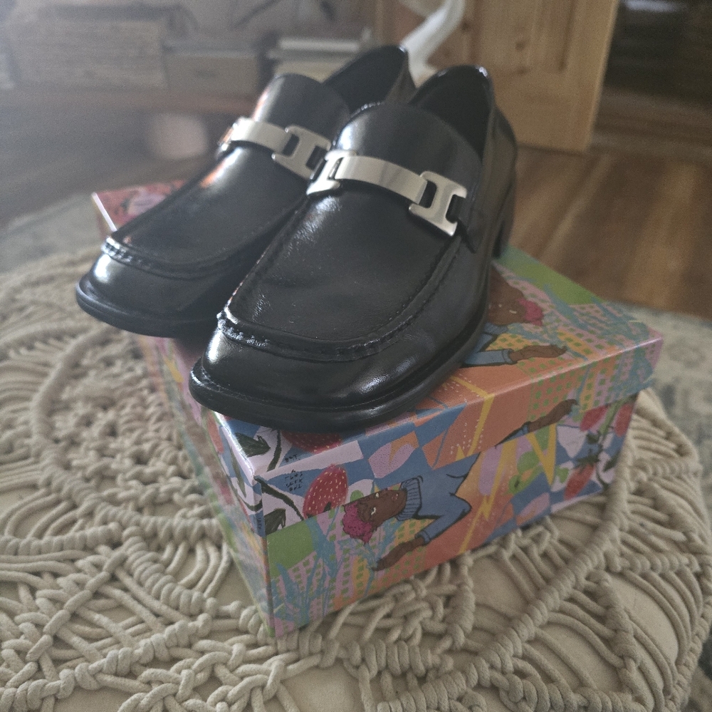 Jeffery Campbell Black Loafers